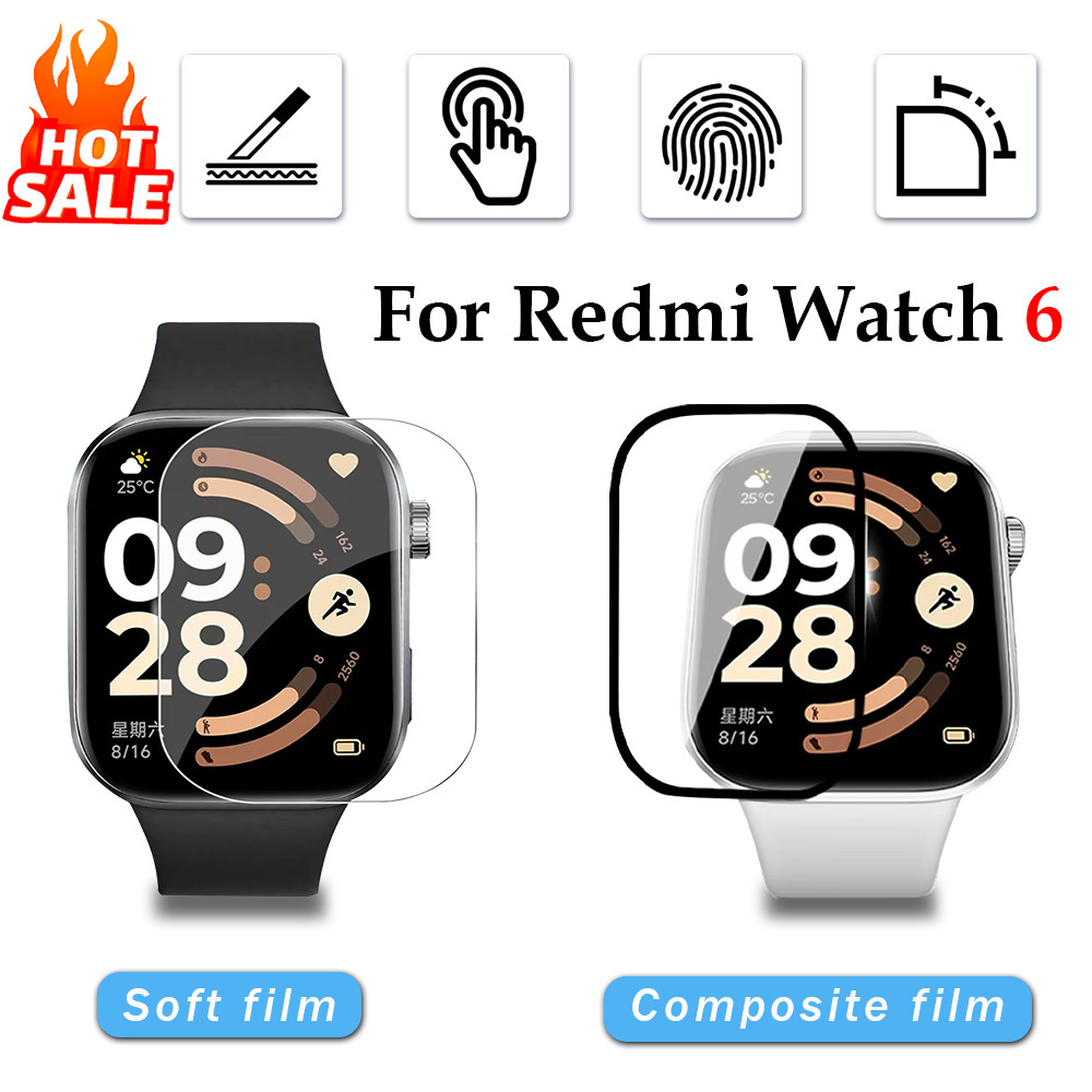 Watch Face Protector - 1-5Pcs Soft Film for Xiaomi Redmi