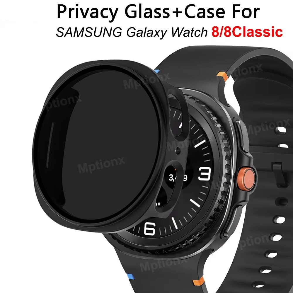 Samsung Smartwatch Ultra Accessories - Privacy Glass+Case For Samsung Galaxy Watch