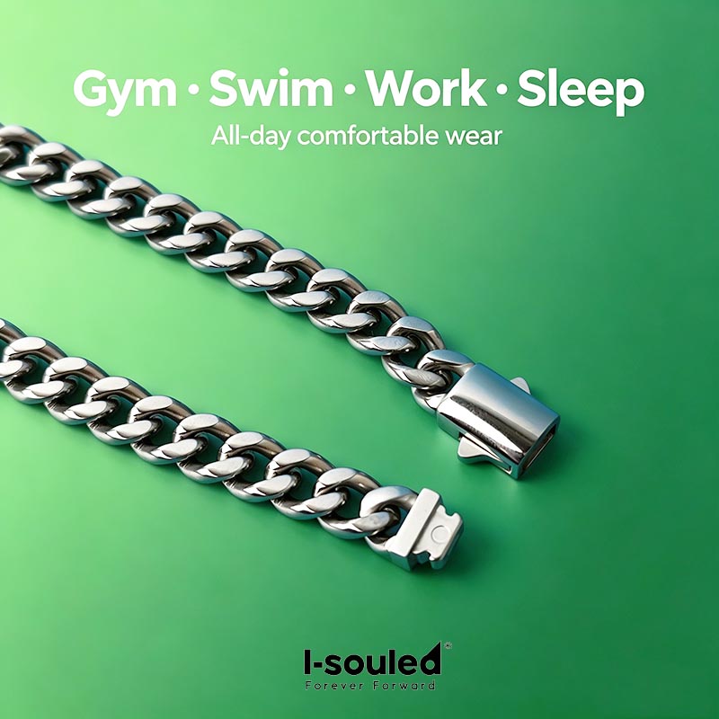 7mm Titanium Cuban Link Chain  - Ceramic Link Bracelet review and price