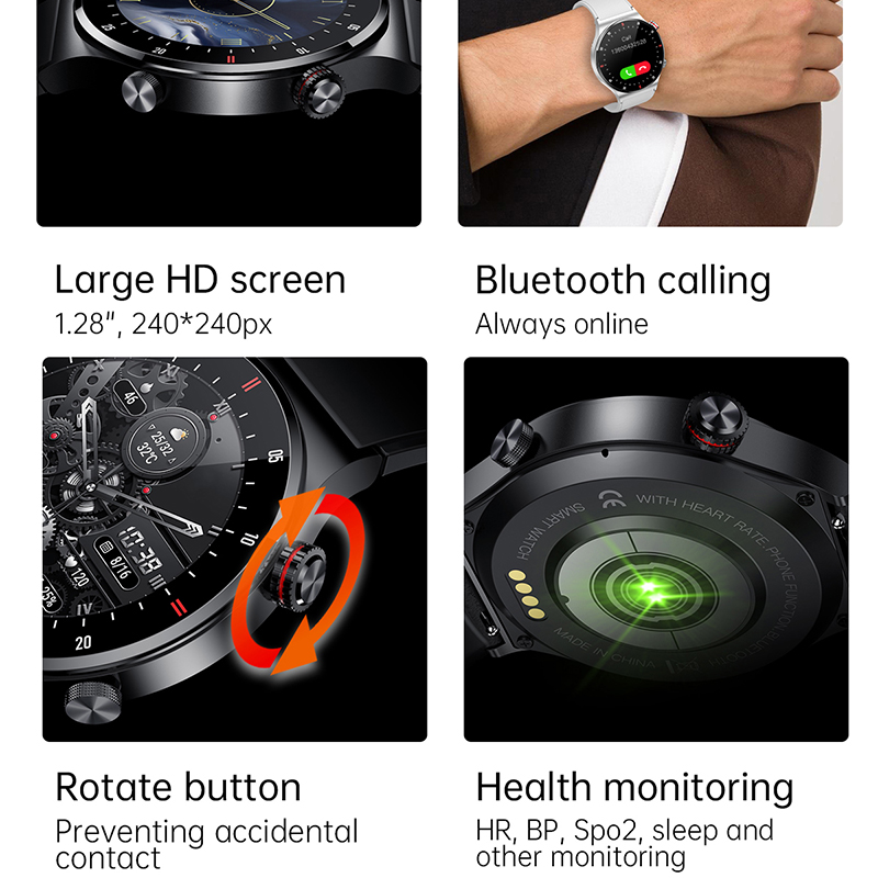 ECG+PPG Bluetooth Call Smart W - Smartwatch Custom review and price