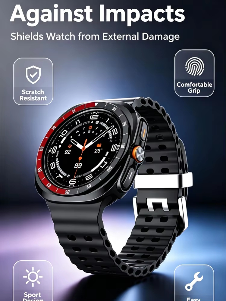 Scale Bezel+Case for Samsung G - Samsung Smartwatch Ultra Accessories review and price