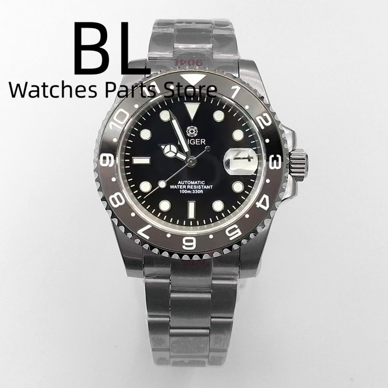 BLIGER 40mm Men's Watch NH35 A - Ceramic Link Bracelet review and price