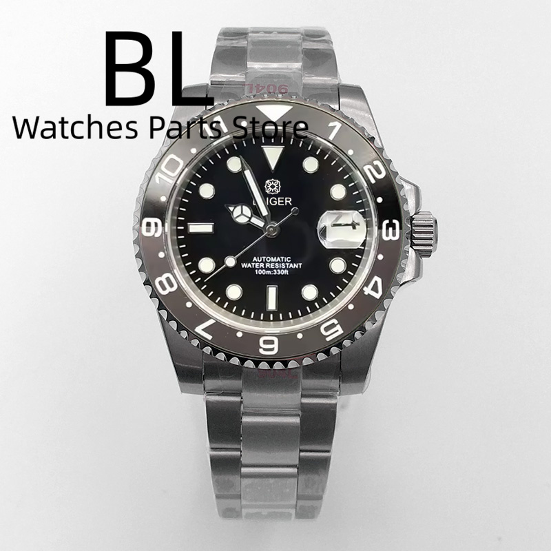 BLIGER 40mm Men's Watch NH35 A - Ceramic Link Bracelet review and price