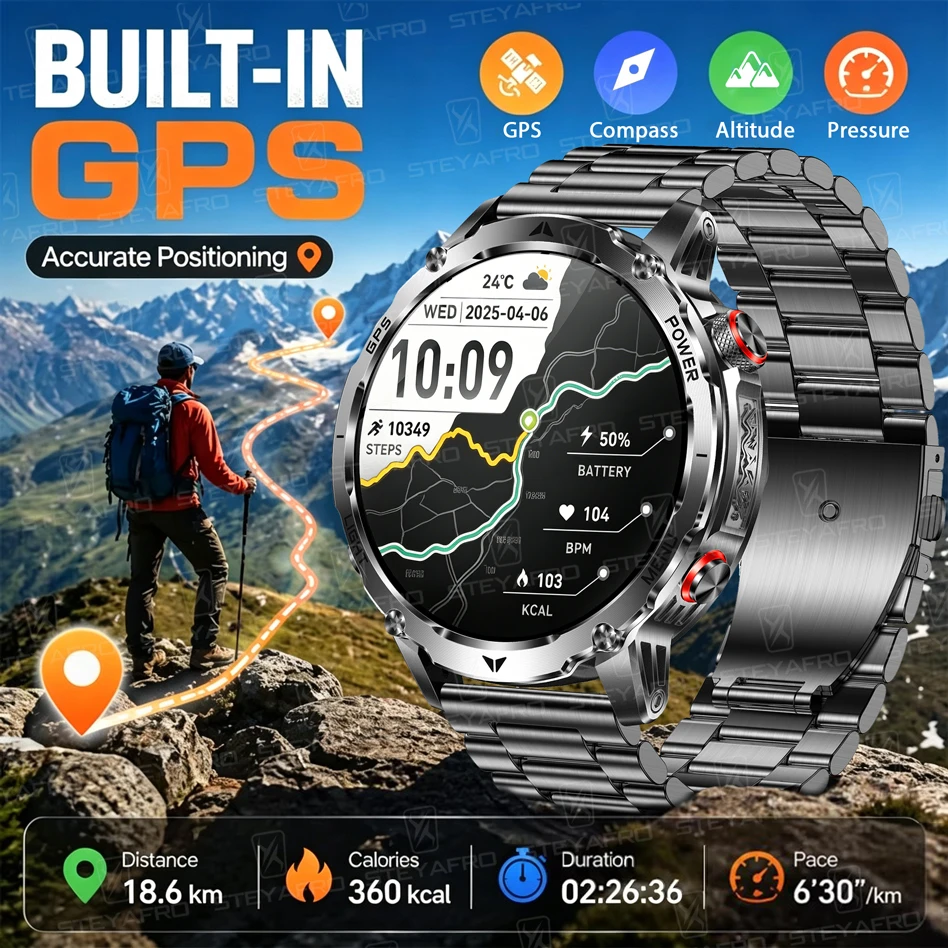 Men's Military Smartwatch with - Smartwatch M Active review and price