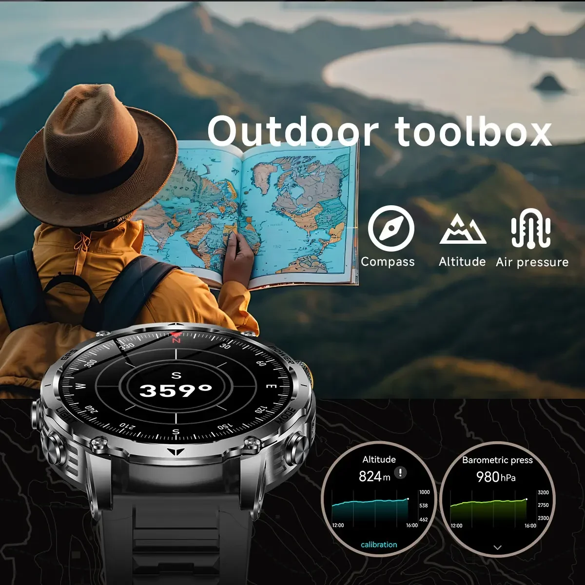 Men's Military Smartwatch with - Smartwatch M Active review and price