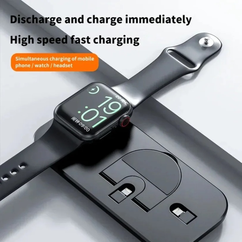 3 In 1 Wireless Charger Stand  - Smartwatch X12 review and price