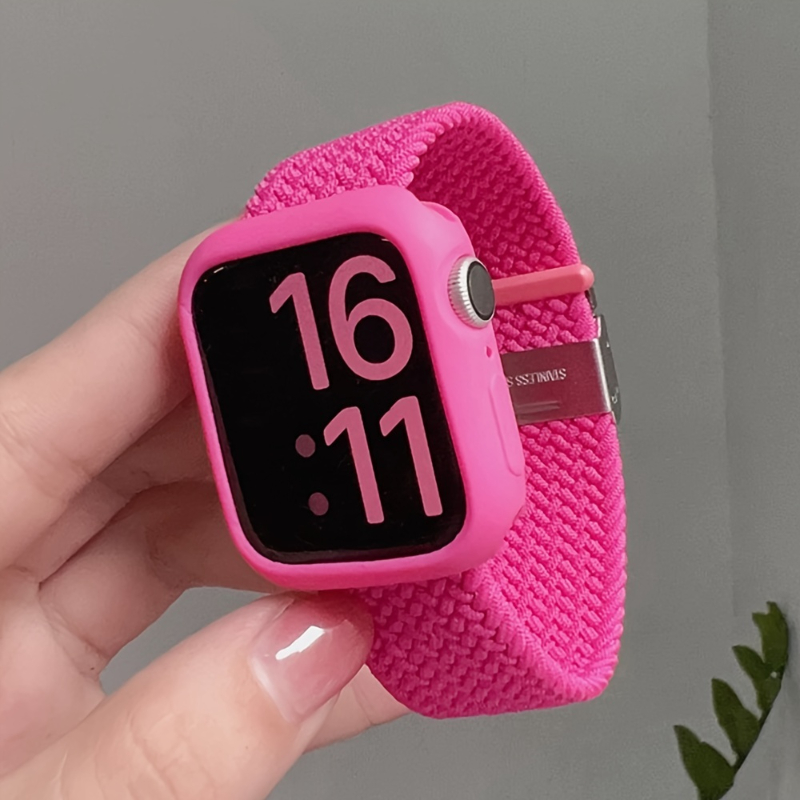 Silicone Case for Apple Watch  - Smartwatch Band Accessories review and price