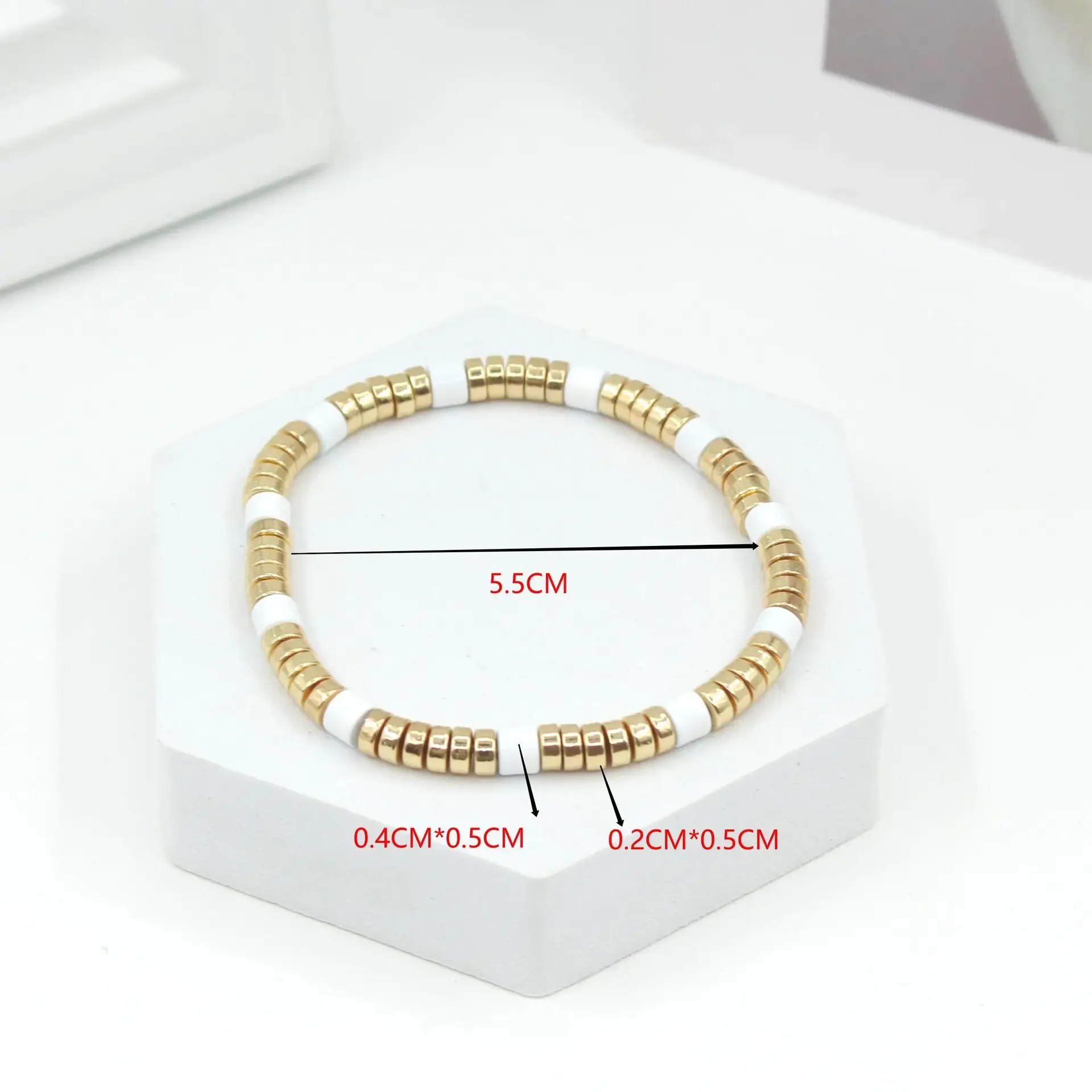 Bohemian Enamel White Cold Win - Ceramic Link Bracelet review and price
