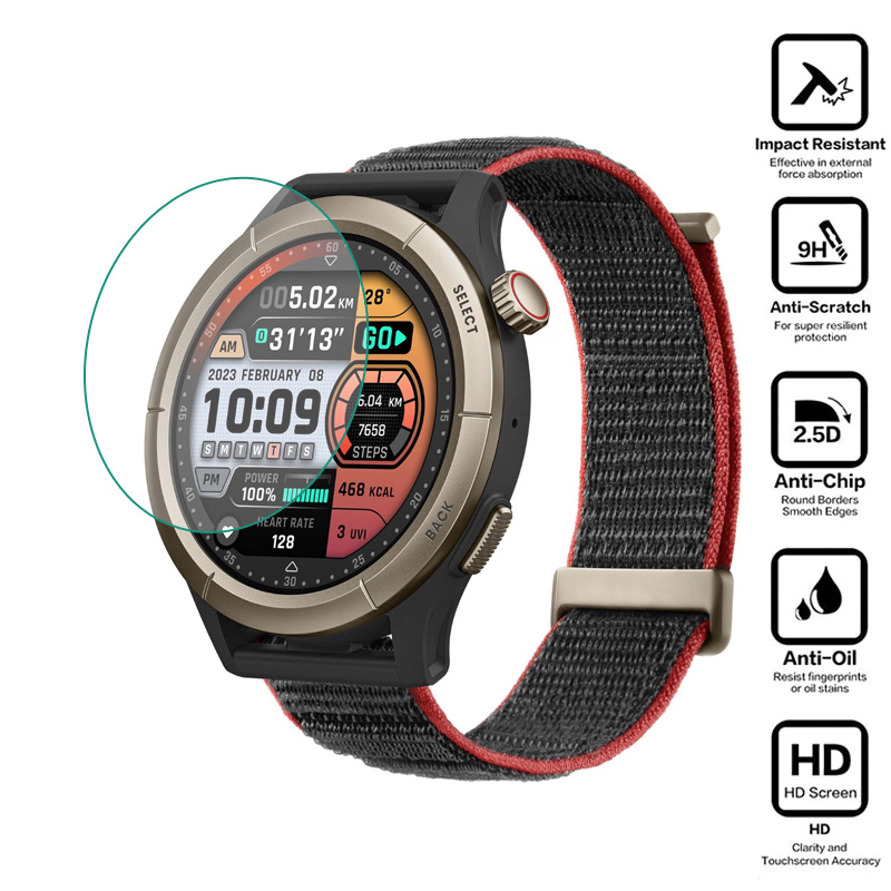 Hard Glass Smartwatch HD Clear - Amazfit Smartwatch Accessories review and price