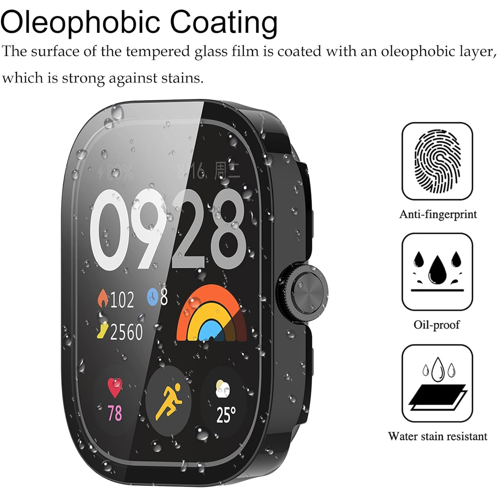 Tempered Glass+Case For Xiaomi - Xiaomi Smartwatch Accessories review and price