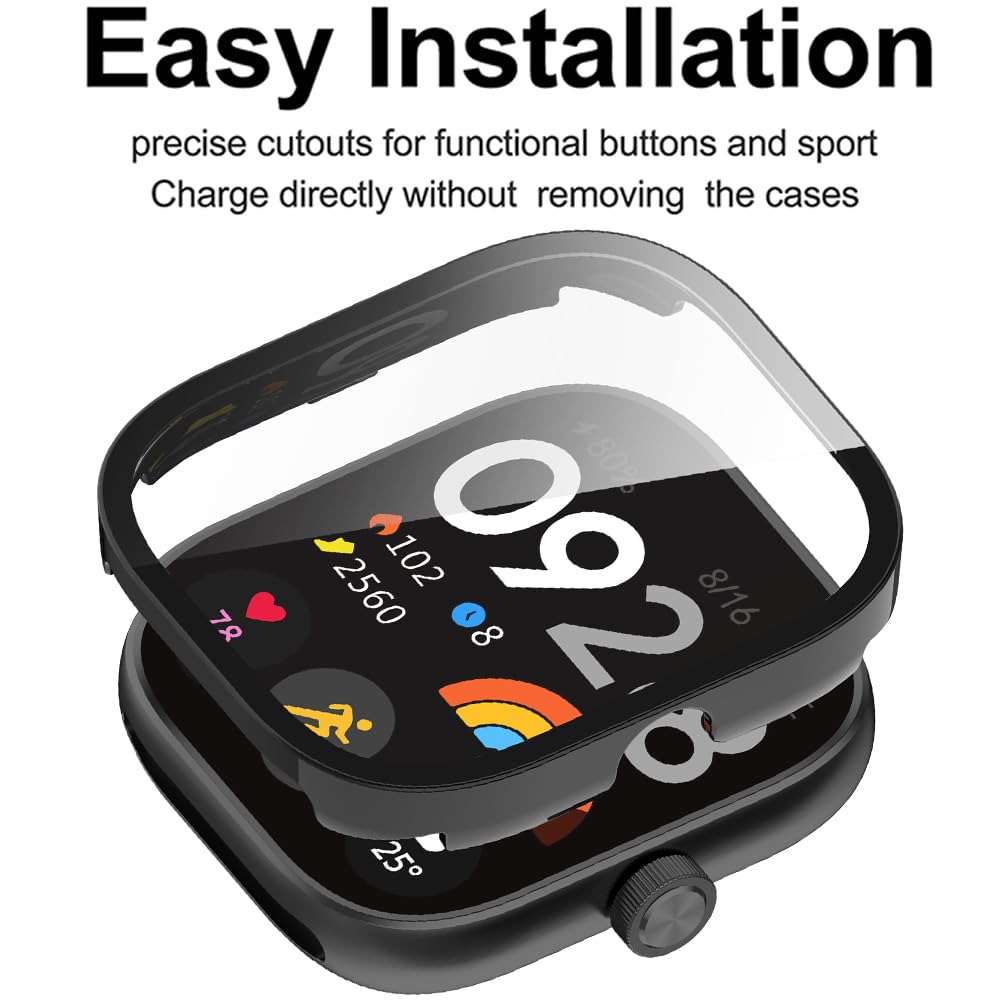 Tempered Glass+Case For Xiaomi - Xiaomi Smartwatch Accessories review and price