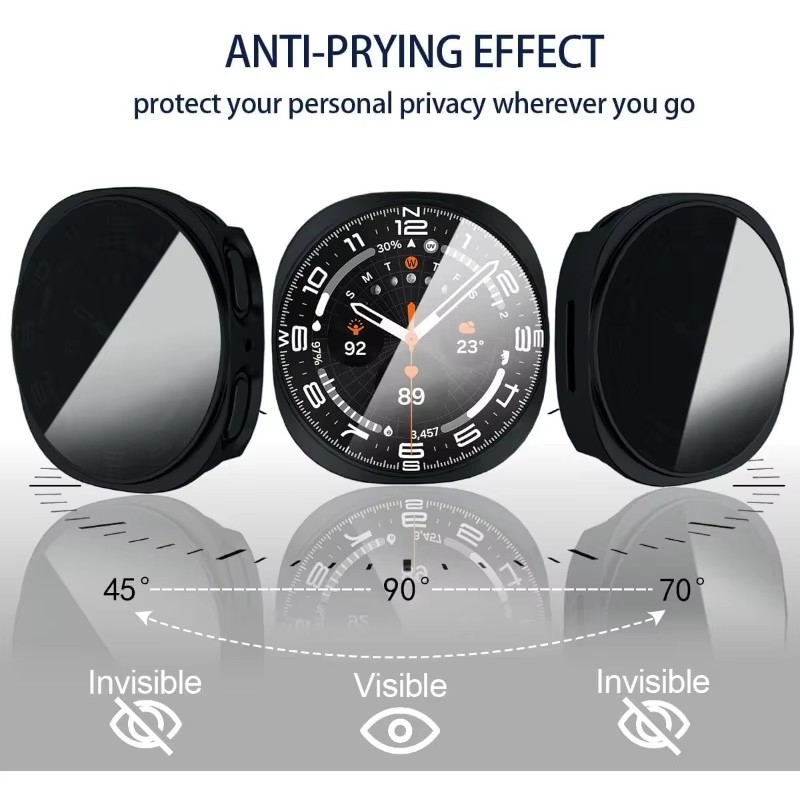 Privacy Glass+Case For Samsung - Samsung Smartwatch Ultra Accessories review and price