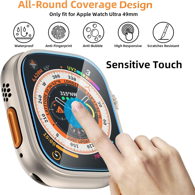 Tempered Glass For Apple Watch - Watch Face Protector review and price
