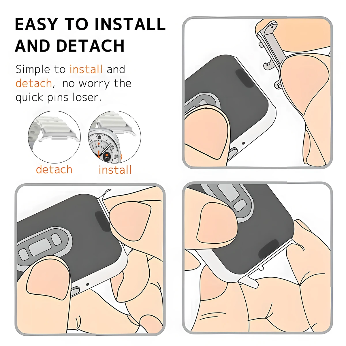 1 Pair Adapter for Samsung Gal - Samsung Smartwatch Ultra Accessories review and price