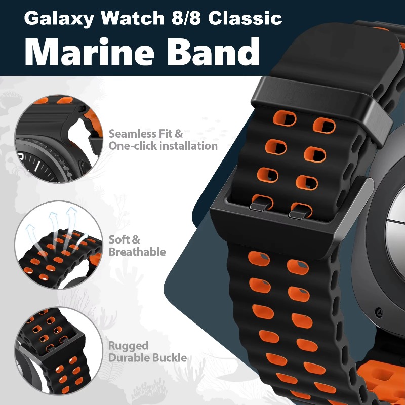 Two-Tone Strap For Samsung Gal - Samsung Smartwatch Ultra Accessories review and price