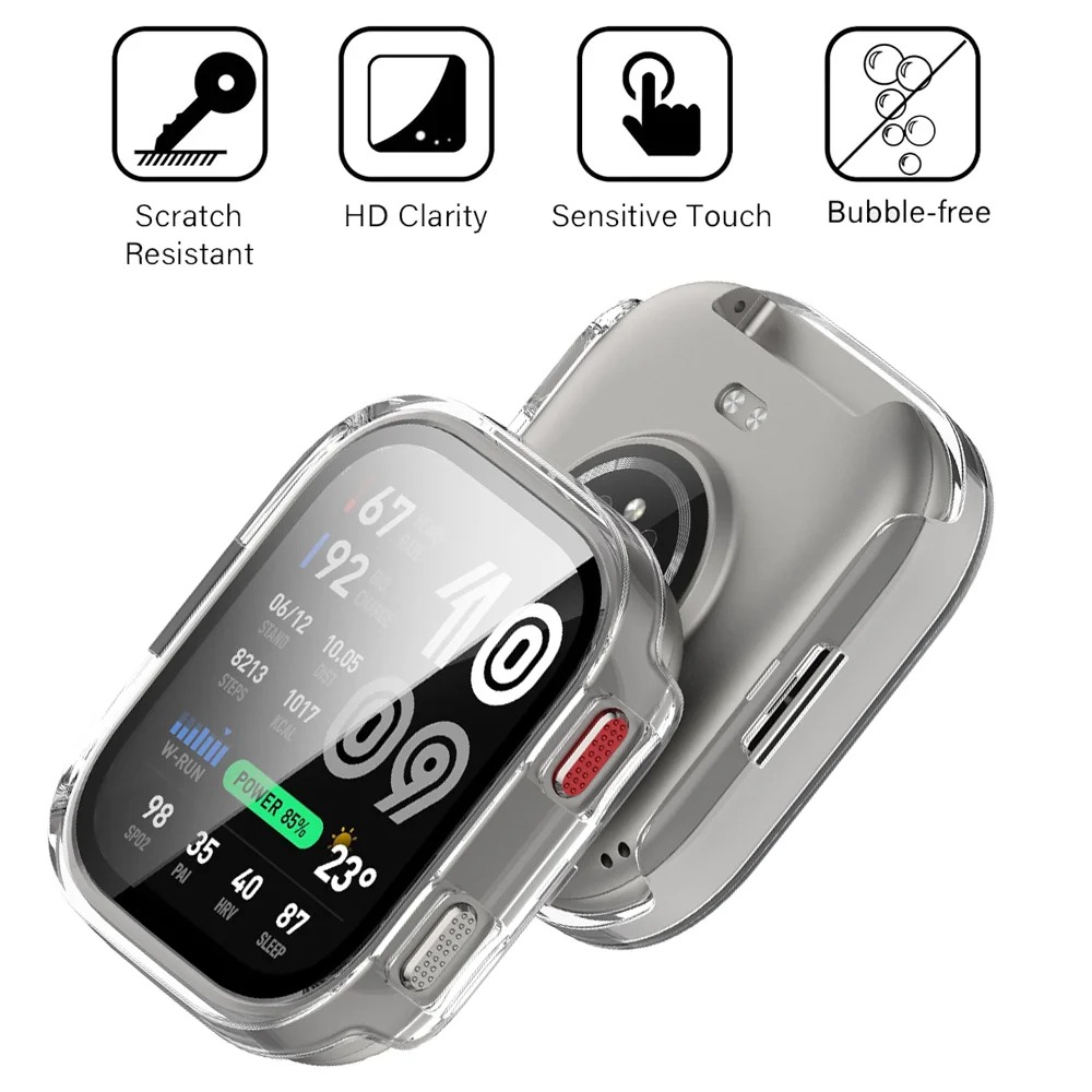 Glass+Case for Amazfit Bip Max - Amazfit Smartwatch Accessories review and price