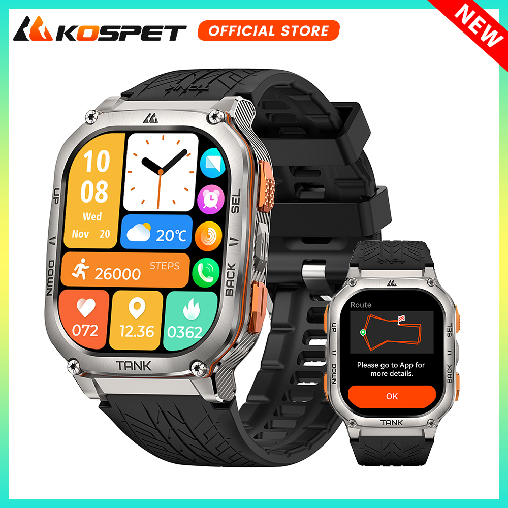 KOSPET TANK M3 Ultra GPS Smart - Smartwatch X2 review and price